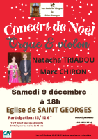 Affiche concert de Noël 9 décembre 2023