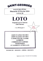 loto club de la bellaygue 25 février 2024