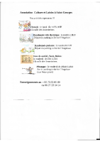 calendrier Culture et Loisirs 2024 2025