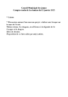 CR réunion du 13 janvier 2025