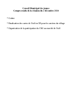 CR réunion du 2 décembre 2024